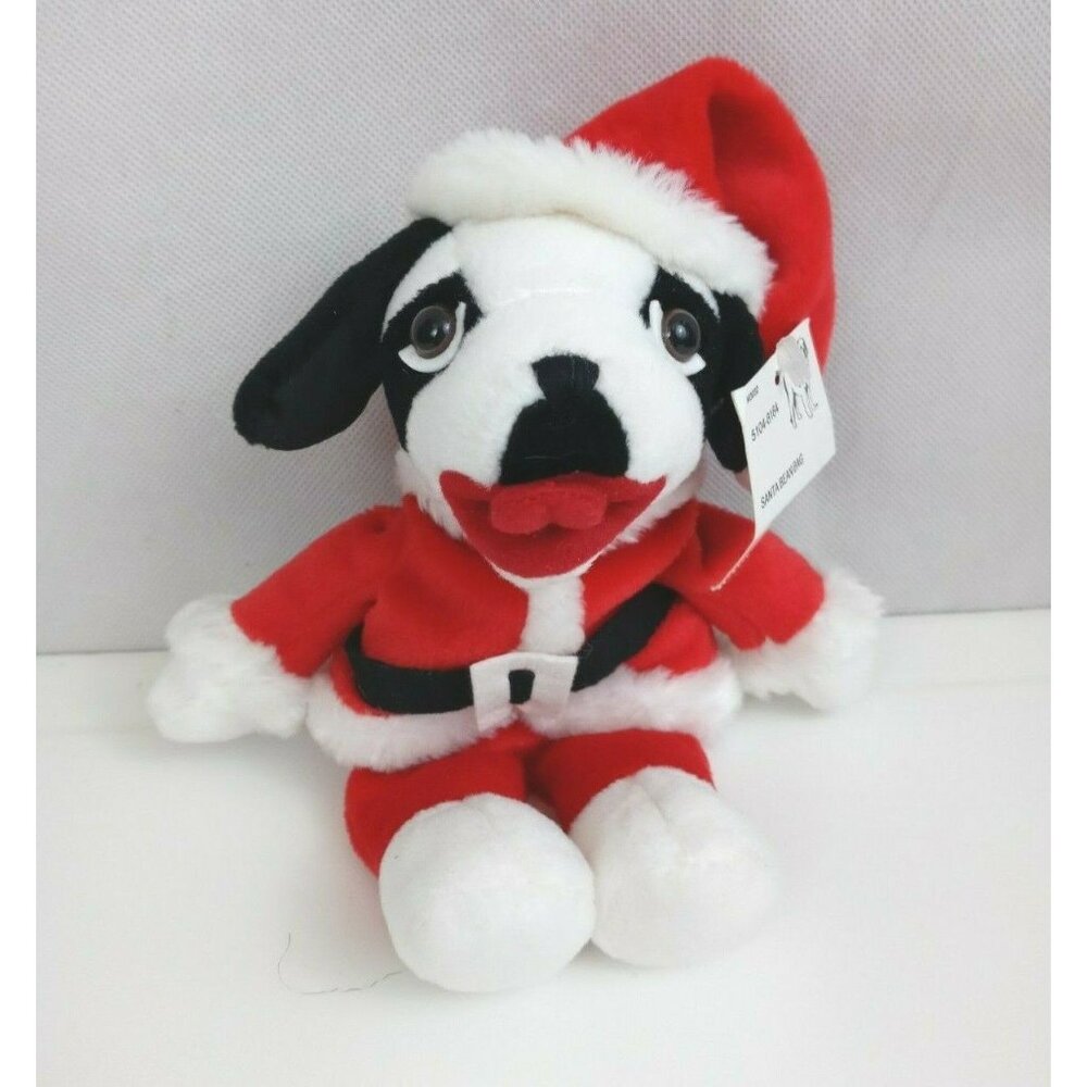 Vintage Big Dogs Christmas Santa  8" Bean Bag Plush